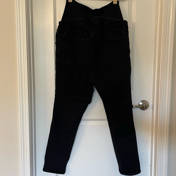 Women’s Black Maternity Skinny Jeans with Belly Panel, size 16 - Picture 4 of 4